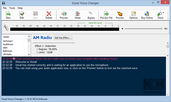 voxal voice changer software